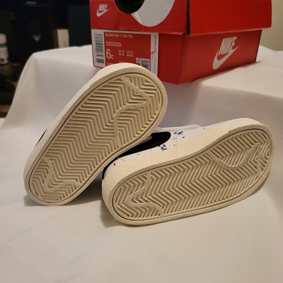 NIKE Blazer Mid '77 BB Splatter Sneaker - SIZE 6 - Picture 5 of 7